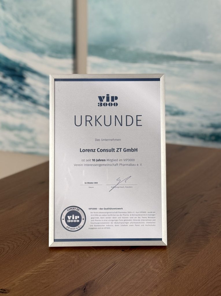 Urkunde 10 Jahre Mitgliedschaft bei VIP3000